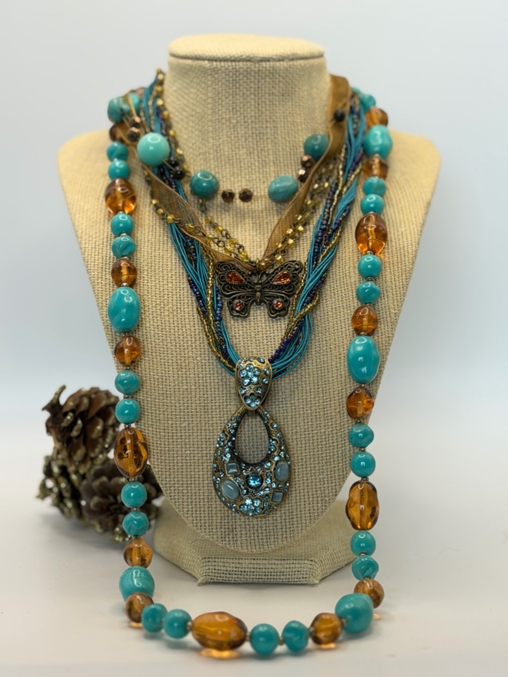 NEW Bundle of 4 Includes Joan Rivers Long Necklace Plus Cookie Lee Pieces